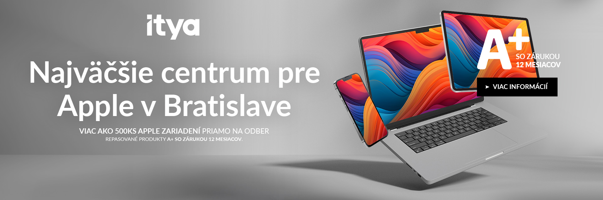 NOVÝ POSKYTOVATEĽ- ITYA v OC RETRO- Najväčšie centrum pre APPLE v Bratislave