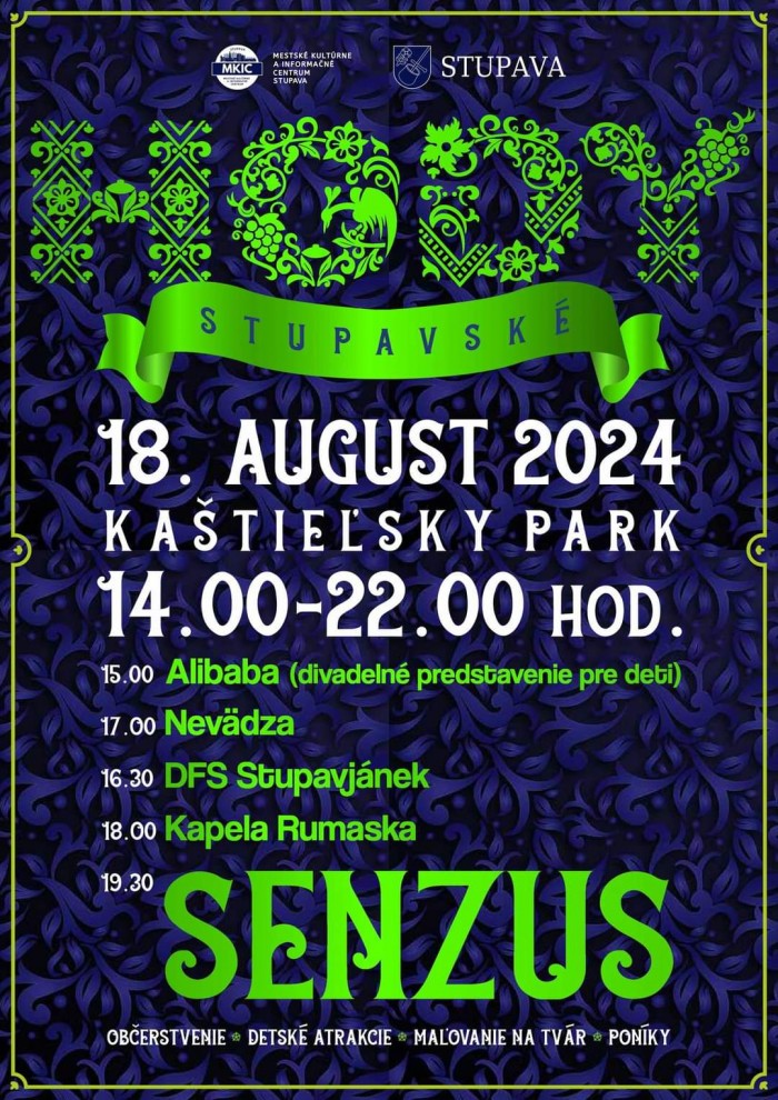 Stupavské hody, Kaštieľsky park Stupava, 18.08.2024