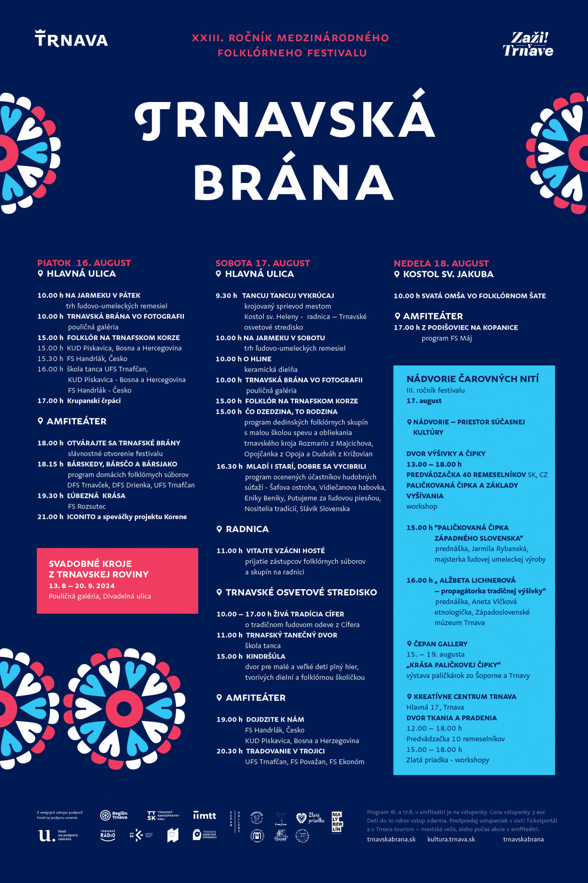TRNAVSKÁ BRÁNA – MEDZINÁRODNÝ FOLKLÓRNY FESTIVAL, 16. – 17.08.2024