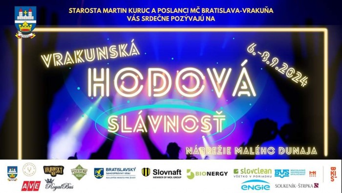 Vrakunská hodová slávnosť 2024, 6. – 8.09.2024