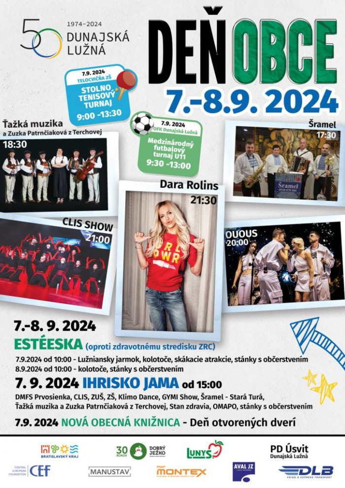 Deň obce, Dunajská Lužná, 7. – 8.09.2024