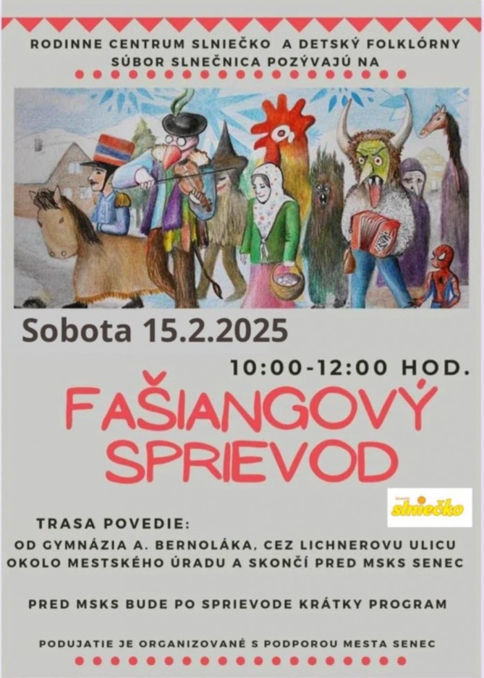 Fašiangový sprievod, Senec, 15.2.2025