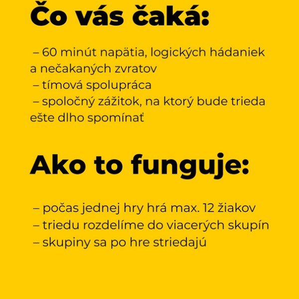 Nový poskytovateľ- EscapeSpoTT