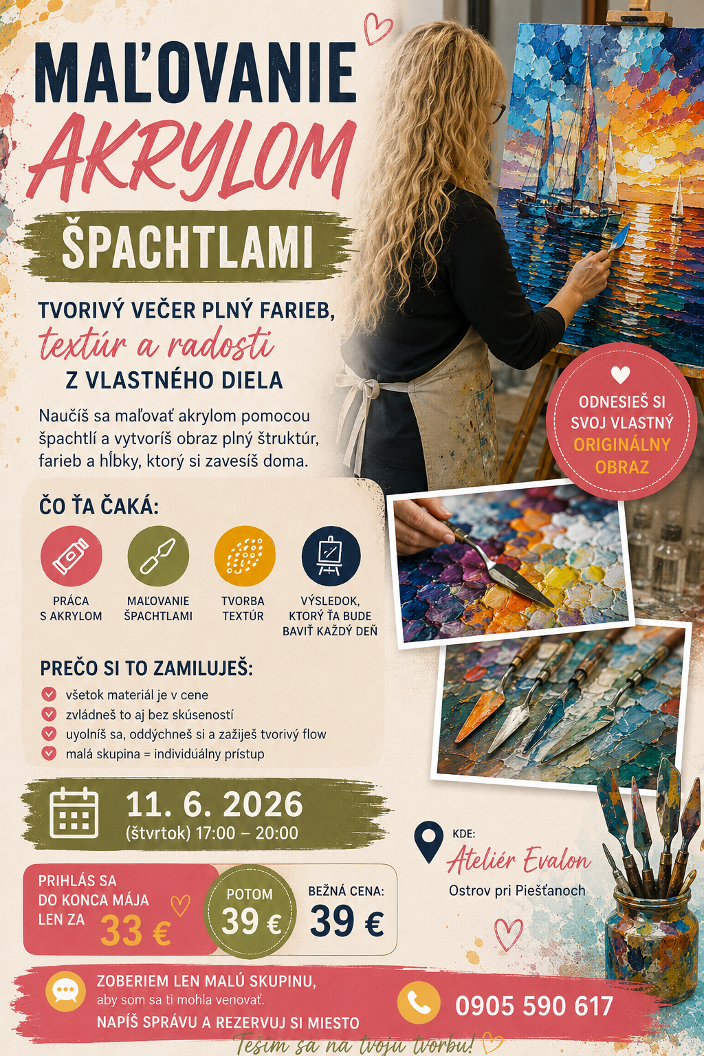 Zažite farebný Ateliér Evalon  v Júni