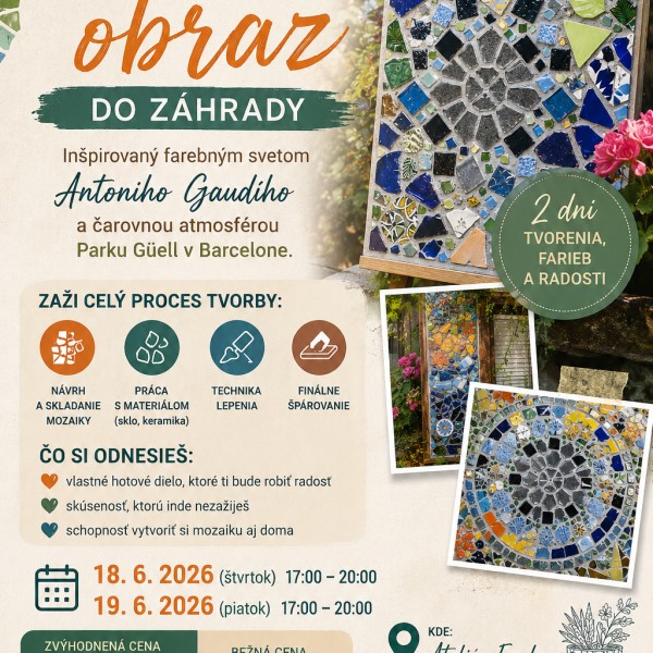Zažite farebný Ateliér Evalon  v Júni